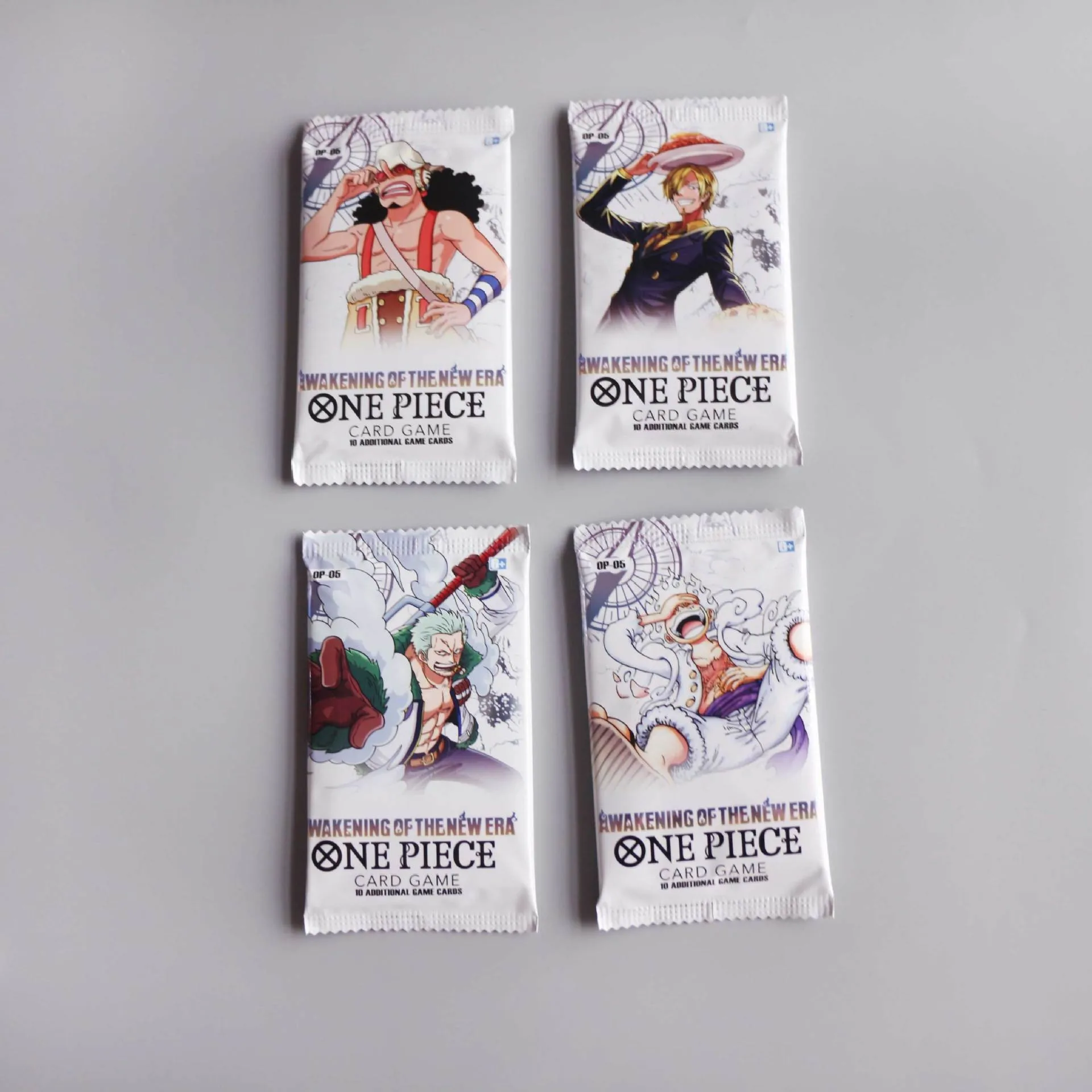 ONE PIECE Card 180/300Pcs Anime English TCG OP-05 Luffy Zoro Shanks Trading Collection Card dla dzieci Prezent świąteczny Zabawki