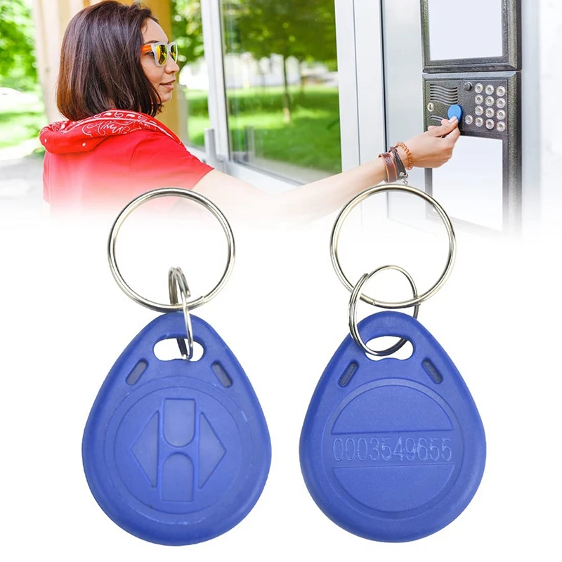 200Pcs 125 Khz Proximity ID Card RFID Keyfob Access Control Key For Door Entry Access Control System TK4100