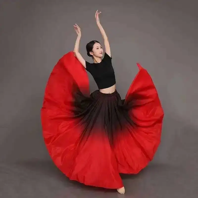 Dresses Spain Performer Flamenco Dance for Women Stage Performance Dancing Skirts 360/540/720 Degree Costumes Female Vestido