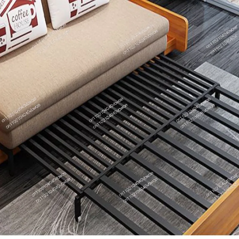 Black Telescopic Sofa Bed Iron Frame, Push-pull Sofa Bed Skeleton