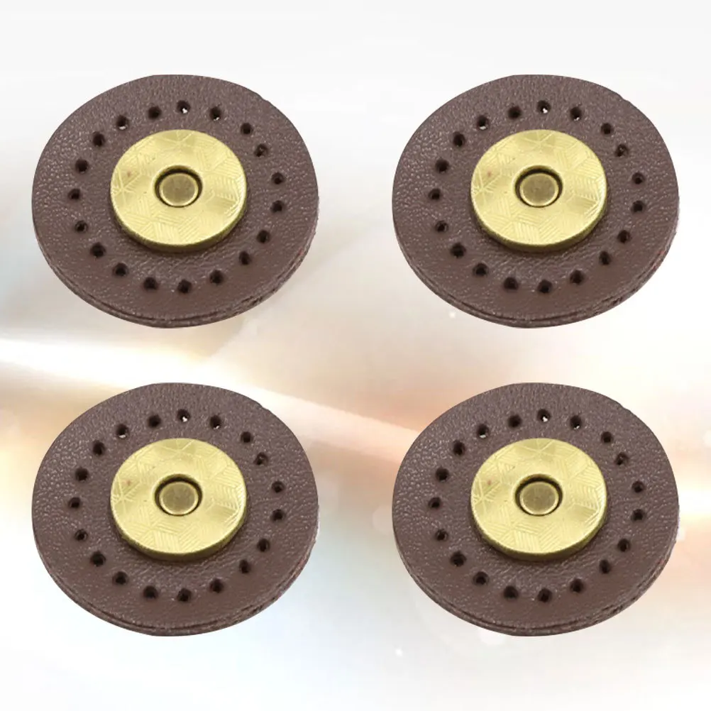 

2pcs Magnetic Accessories For Diy Flap Bag Supplies Multi-Hole Durable Case Buckle Sewing Material Light Coffee Flap