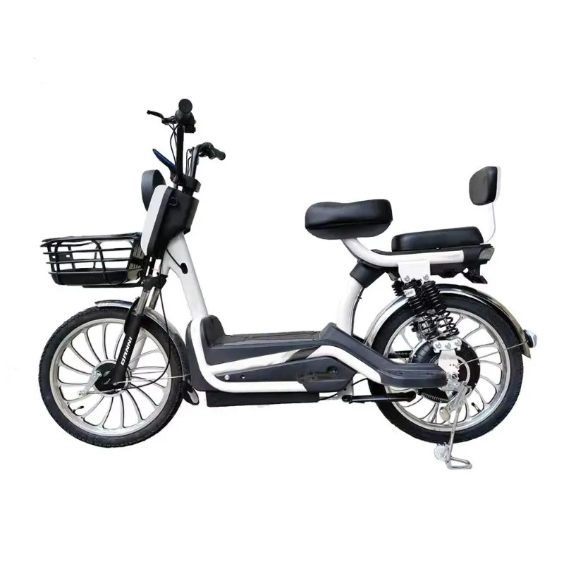 Zuimi high-end bicicleta de cidade elétrica cubo dianteiro sem escova 250w motor 48v 15ah bateria 6 velocidades quadro de aço carbono 60km faixa chumbo-aci