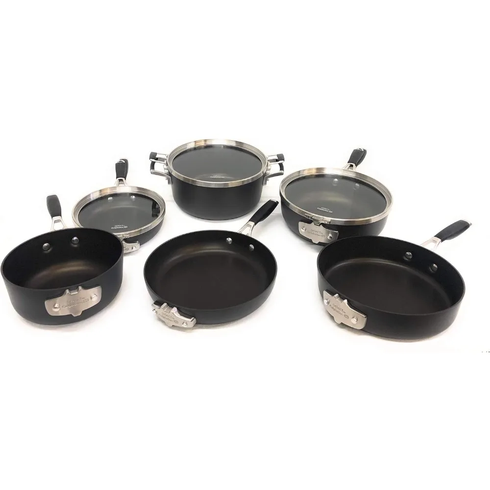 

Select 9pc Space Saving Hard-Anodized Nonstick Cookware Set