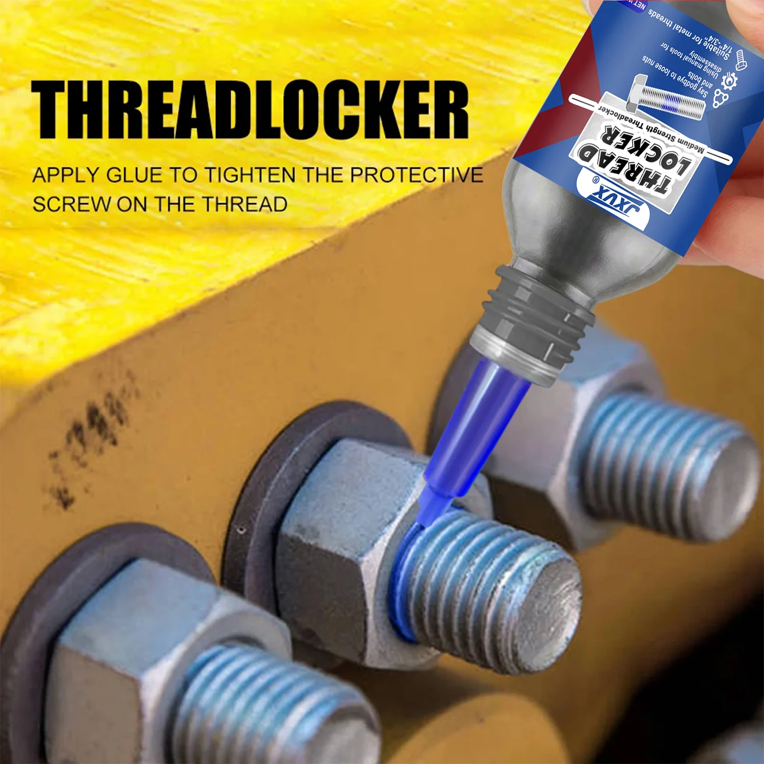 243 Blue 271 Red threadlocking Anaerobic adhesive, permanent locking, fast curing, ideal choice Vibration-Resistant Anti-Loosening for industrial machinery metal fasteners.