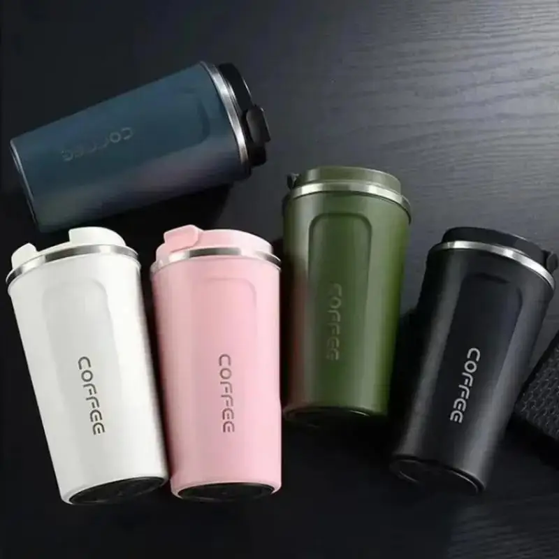 New 380/510ML Stainless Steel Coffee Cup Thermoes Mug Leak-Proof Thermoes Travel Thermal Vacuum Flask Insulated Cup Water Bottle