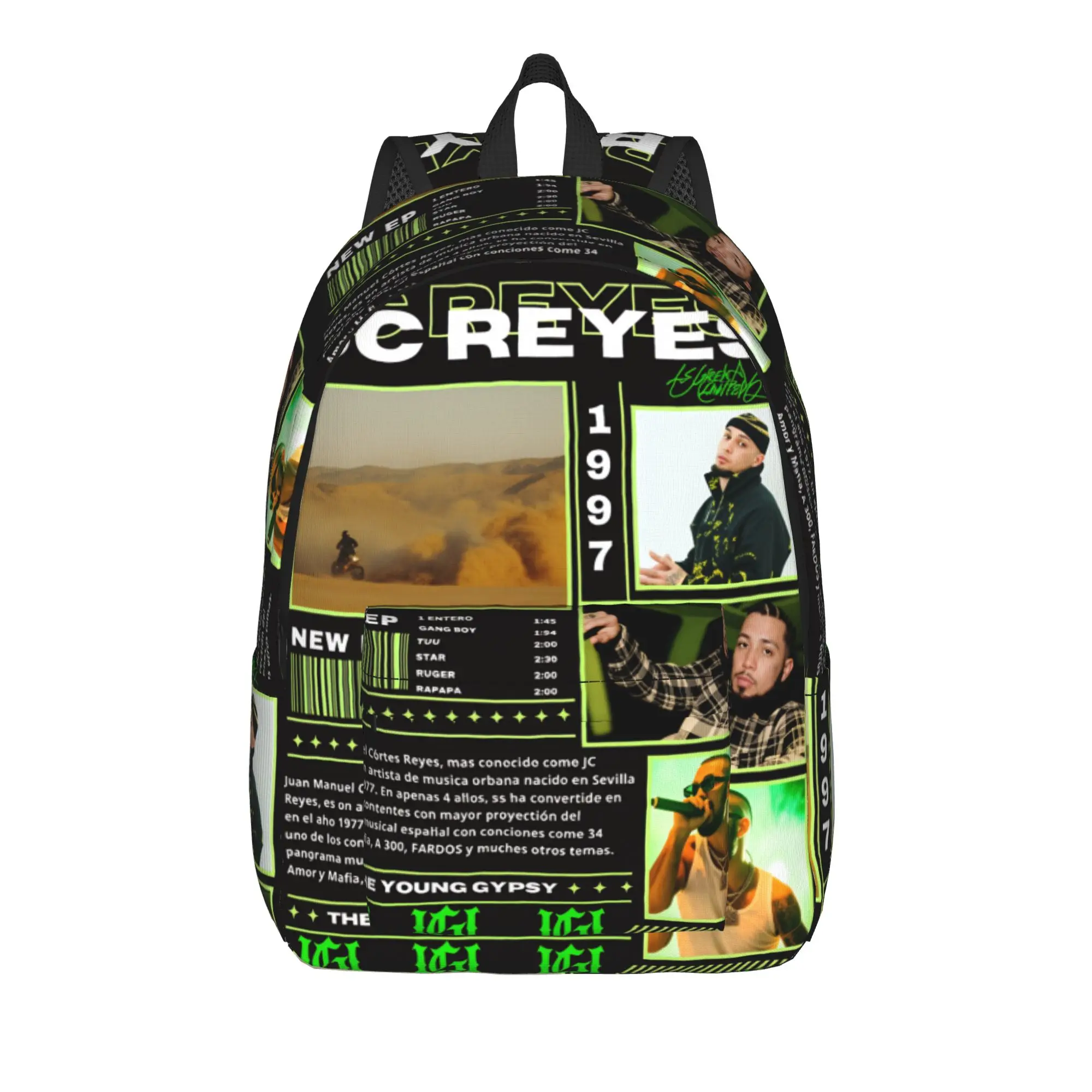 Jc Reyes Album Tour 2025 Rapper Backpack  Outdoor Backpacks Male Kawaii High School Bags Design Big Rucksack