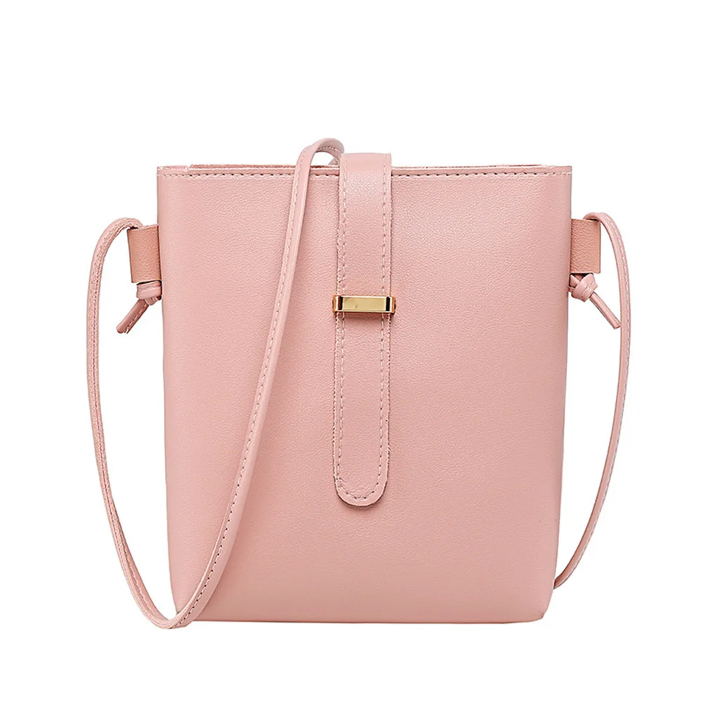 Women Bucket Bags PU Leather Zipper Crossbody Shoulder Messenger Bag For Daily Top Quality Women\'s Purse Cartera Mujer Monedero