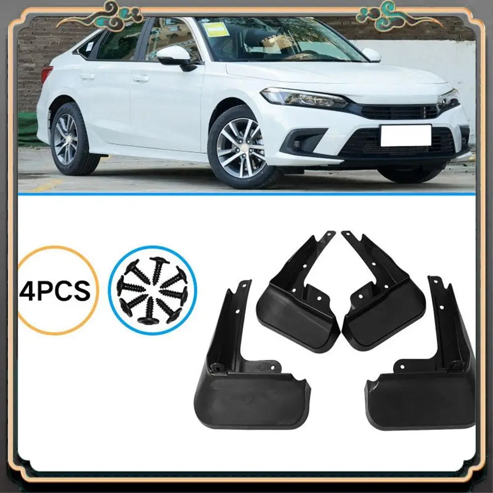 M45K-4Pcs Car Mud Flaps For Honda Civic 11Th 2022 Mudguards Splash Guards Fender