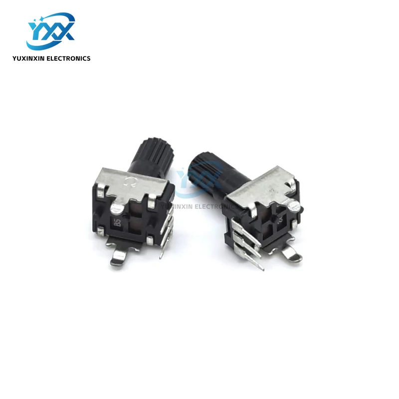 Potenciômetro vertical rv09 wh09, resistor ajustável 1k 2k 5k 10k 50k 100k l20mm (comprimento do eixo 12.5mm) tipo rotativo rv0932 com 10 peças