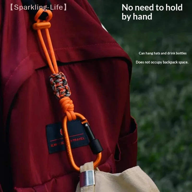 Bergsteiger-Wasserflaschenhalter mit Schlüsselanhänger, Langlebiger Schnallen-Zubehör für Outdoor-Wandern und Camping