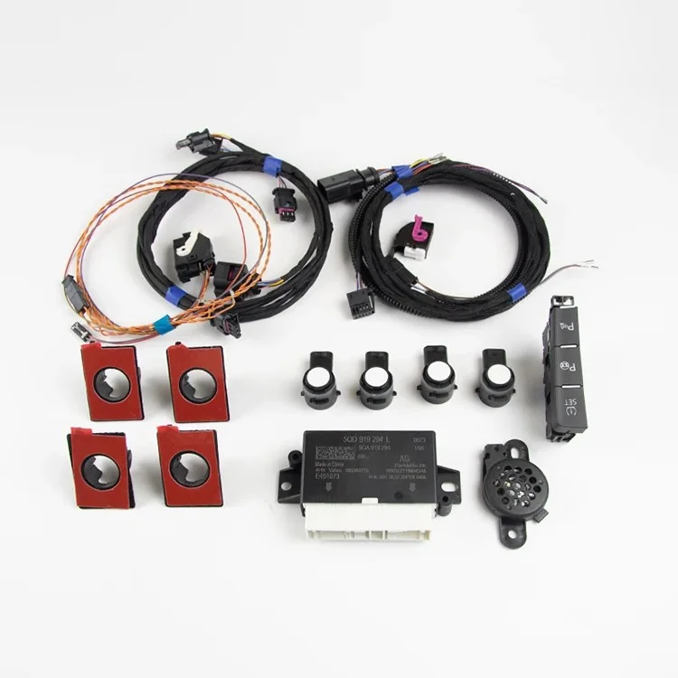 FOR VW* MQB Golf 7 New Octavia - Park Pilot Rear 4 Sensor With OPS Stents Module Wiring Harness Rear 4 Reversing radar