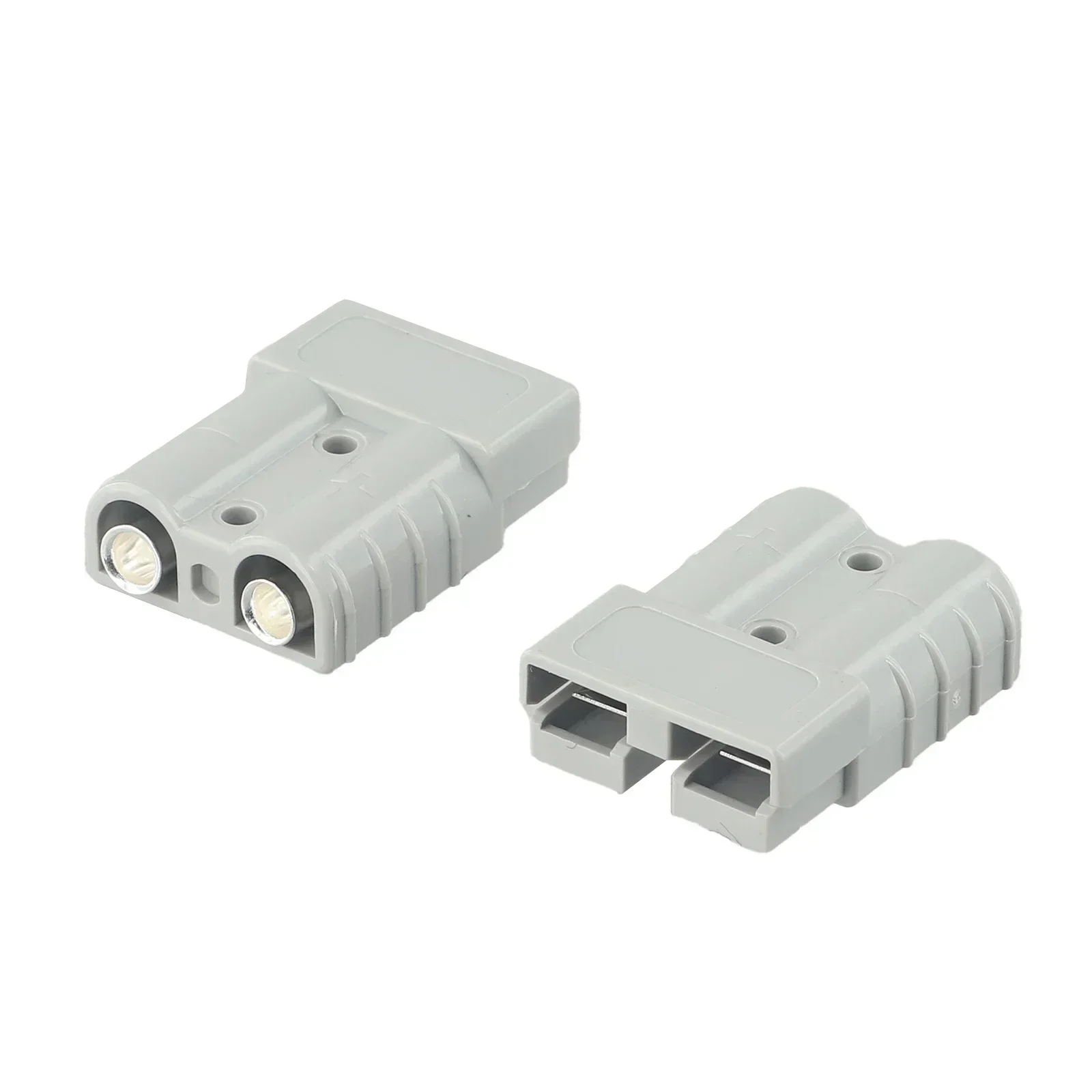 Superior Quality 2PCS For Anderson Style Plug Connectors 50AMP GREY/RED 12 24V 6AWG Suitable For Ships And RVs