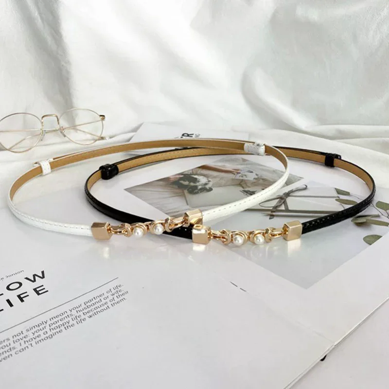 Ladies Adjustable Thin Belts For Women Fashion Luxury Brand Designer Style Skinny Coat Jacket Dress Waist Belt Female
