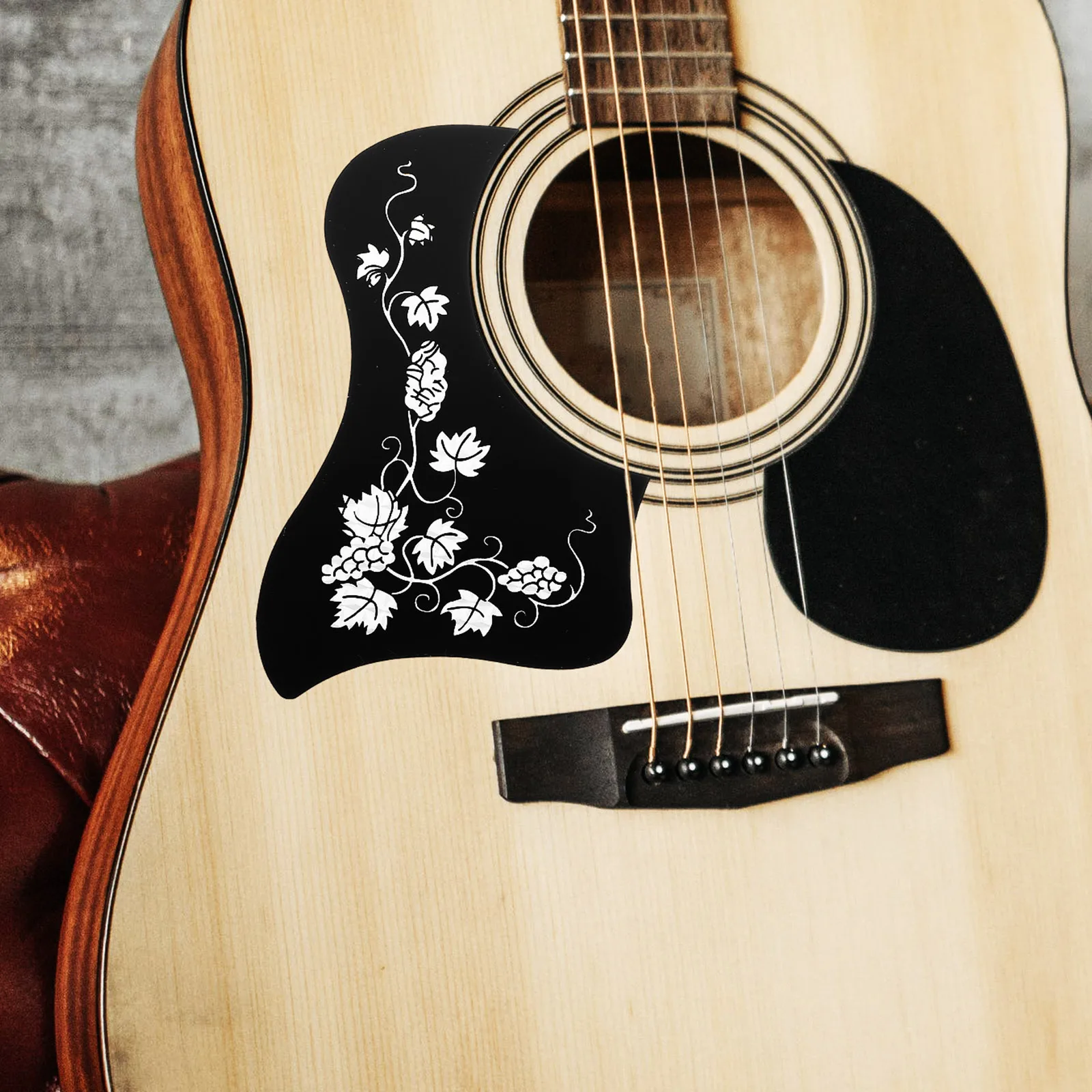 

2 Pcs Guitar PVC Protector Plate Ballad Acoustic Thick Accessories Travel