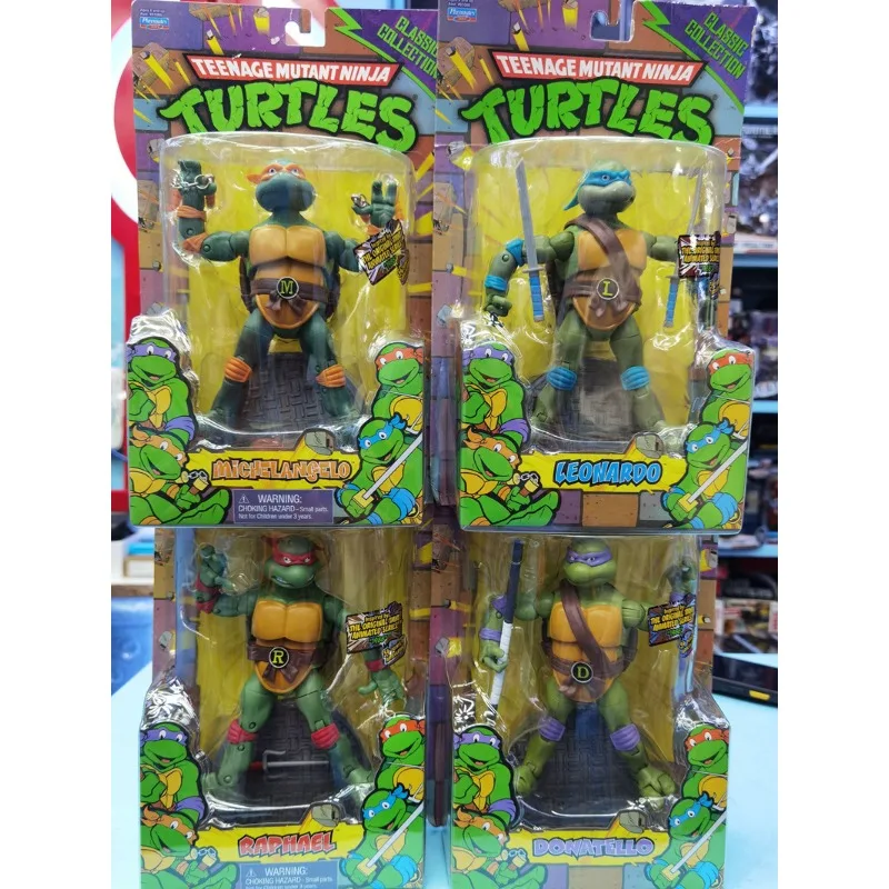 1988 Classic Teenage Mutant Ninja Turtles Leonardo Raphael Minotaur Boar Face Monster  Action Figurine Anime Model Toys Figures