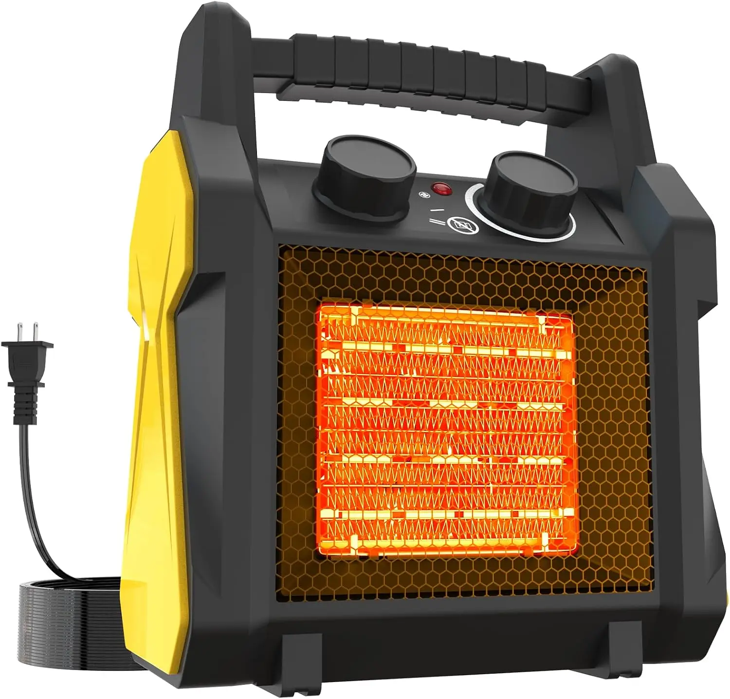 1500W Electric Outdoor Patio Heater, Portable Space Heater for Garage and Greenhouse Use