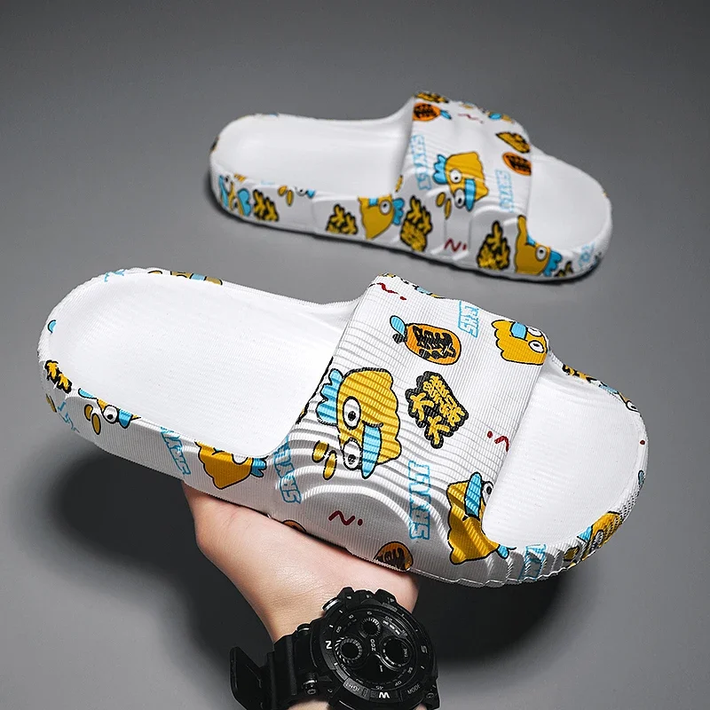 2024 New Summer YZY Slides Slip On Breathable Water Beach Sandals Flip Flops Lightweight Slipper For Men Women Plus Size 33-46