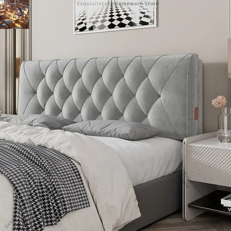 

American Flannel Cloth Headboards for Hotel Headboards Backrest Soft Bag Skin-Friendly Light Luxury Household
