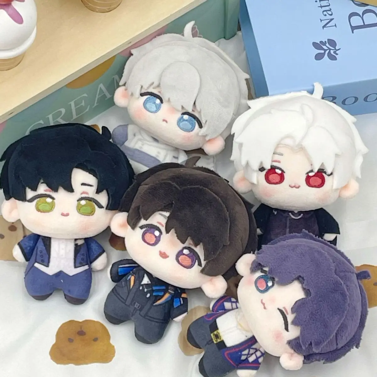 10cm anime amor e espaço profundo zimne sylus rafayel xavier caleb boneca de pelúcia cosplay pingente chaveiro fantoche meninas presentes de natal