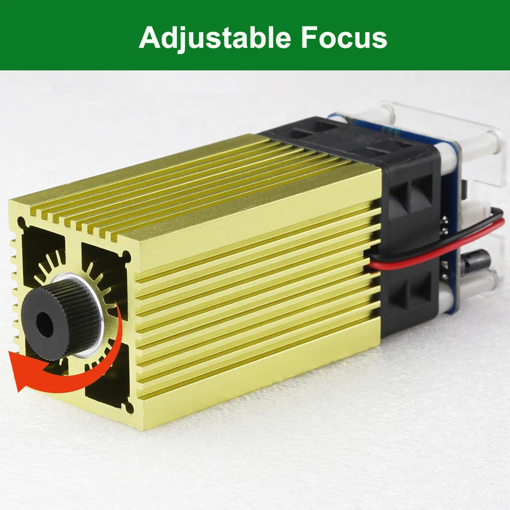 LASER TREE 450nm 5W 4W TTL Module Adjustable Focus Laser Head for CNC Laser Engraver Cutter Woodworking Tools and Accessories