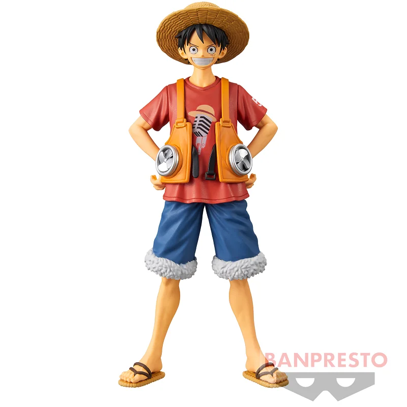 Bandai Original Banpresto Anime One Piece Film RED DXF The Grandline Men Monkey D Luffy PVC Figurka kolekcjonerska Model Zabawki