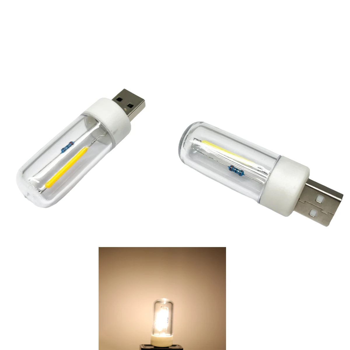

Led Camping Light 1w Incandescent Decorative Filament Portable Lighting 3000k Edison Touch Retro Night Bulb Lamp Car Usb 5v Dc