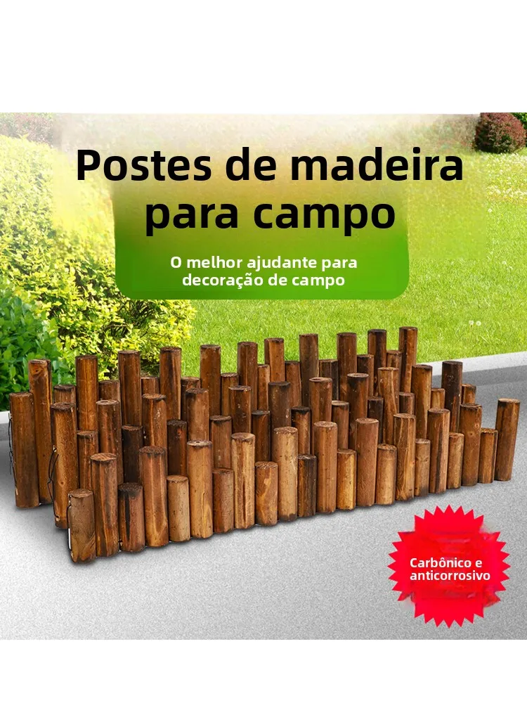 carbonized-wood-poles-round-wood-fence-real-wood-outdoor-courtyard-anti-corrosion-wood-fence-small-hedge-balcony-garden-bed-d