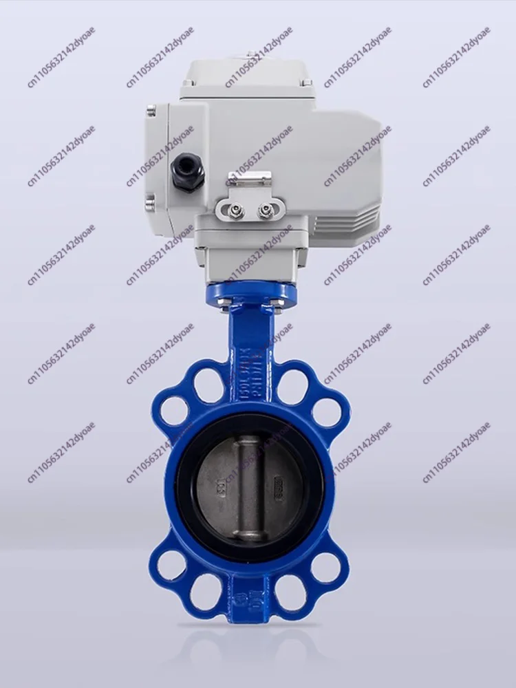 D971X-16 Electric Wafer Soft Seal Butterfly Valve 220V Electric Actuator