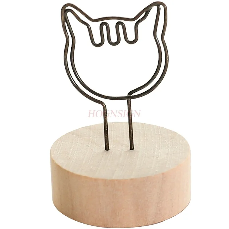 3 Buah Klip Catatan Kayu Klip Foto Lucu Ornamen Dekorasi Desktop