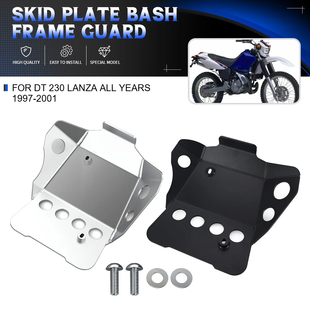 

For YAMAHA DT230 LANZA All Years 1997-2001 Motorcycle Skid Plate Bash Frame Engine Guard Protector Cover Engine Skidplate DT 230