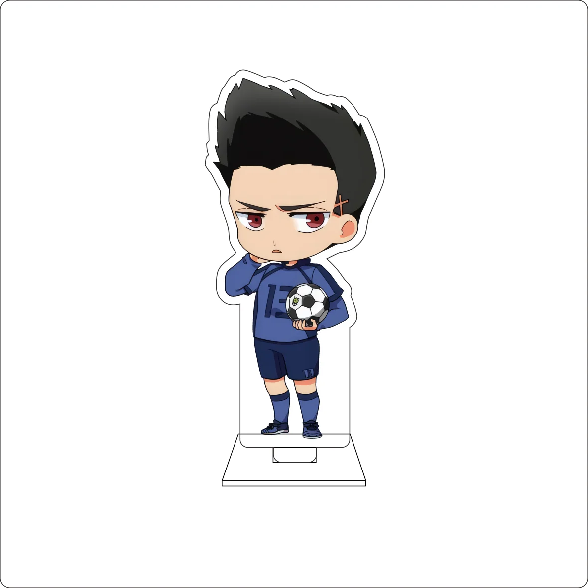10CM Anime BLUE LOCK Cosplay Cute Acrylic Figure Stand Plate Bachira Meguru Isagi Yoichi Ornaments Gifts view 3