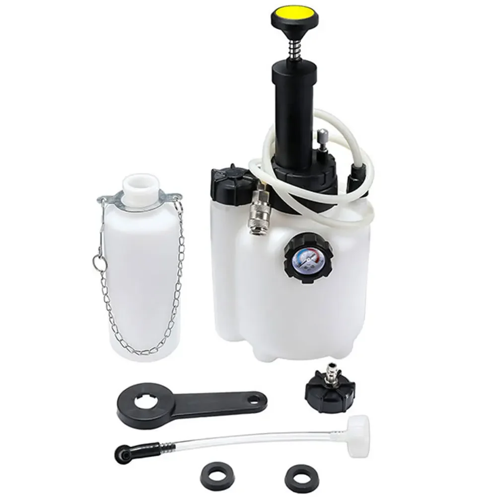 3L Manual Transmission Oil Filling System Fluid Pressure Bleeding Hydraulic Filling Changer with 1L Oil Bottle Universal Adapter