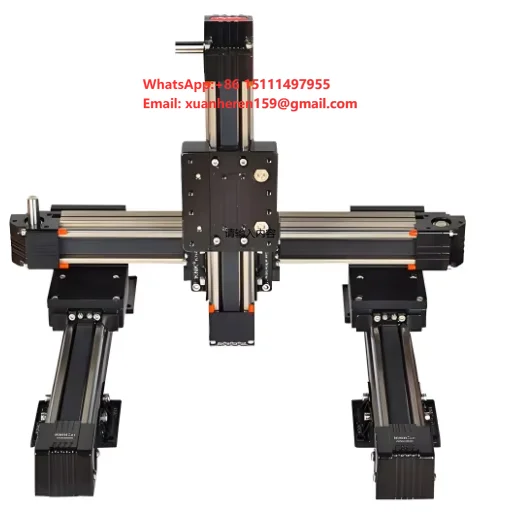 High Speed Linear Actuator 3 Axis Module Robot Arm Linear Module Actuator Xyz Gantry Robot Arm Motorized Table for Customized