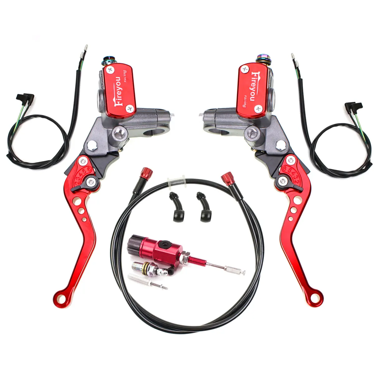 Motocyklowy hydrauliczny zestaw sprzęgła hamulcowego główny Cylinder hamulcowy wąż do Honda Yamaha Kawasaki Suzuki Italika
