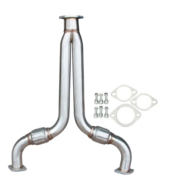 For stainless steel exhaust manifold header exhaust downpipe middle section y pipe