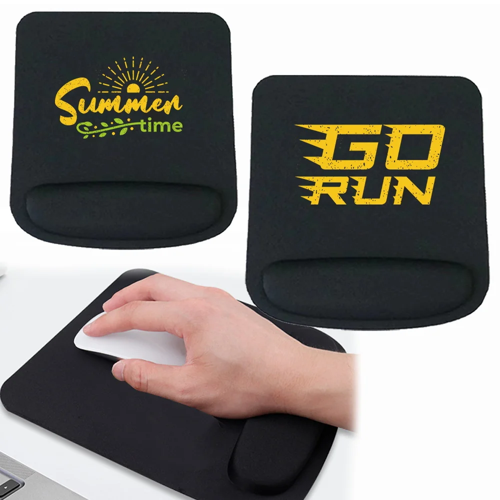 Mouse Mat Anti-Slip Support Wristband Mat Pad Simplicity for Learning and Office Square Mouse Pad for Phrase Pattern Series