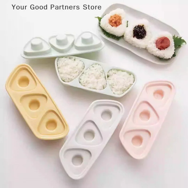 

Sushi DIY Mold Onigiri Rice Ball Food Press Triangular Sushi Maker Mold Sushi Kit Japanese Kitchen Accessories For Home Dessert
