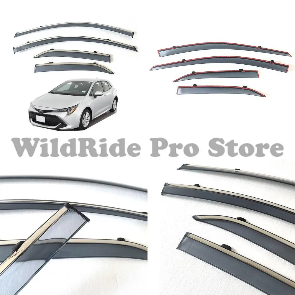 1 set Dedicated 2019-2024 Toyota Corolla Hatchback Rain Visor Window Deflector