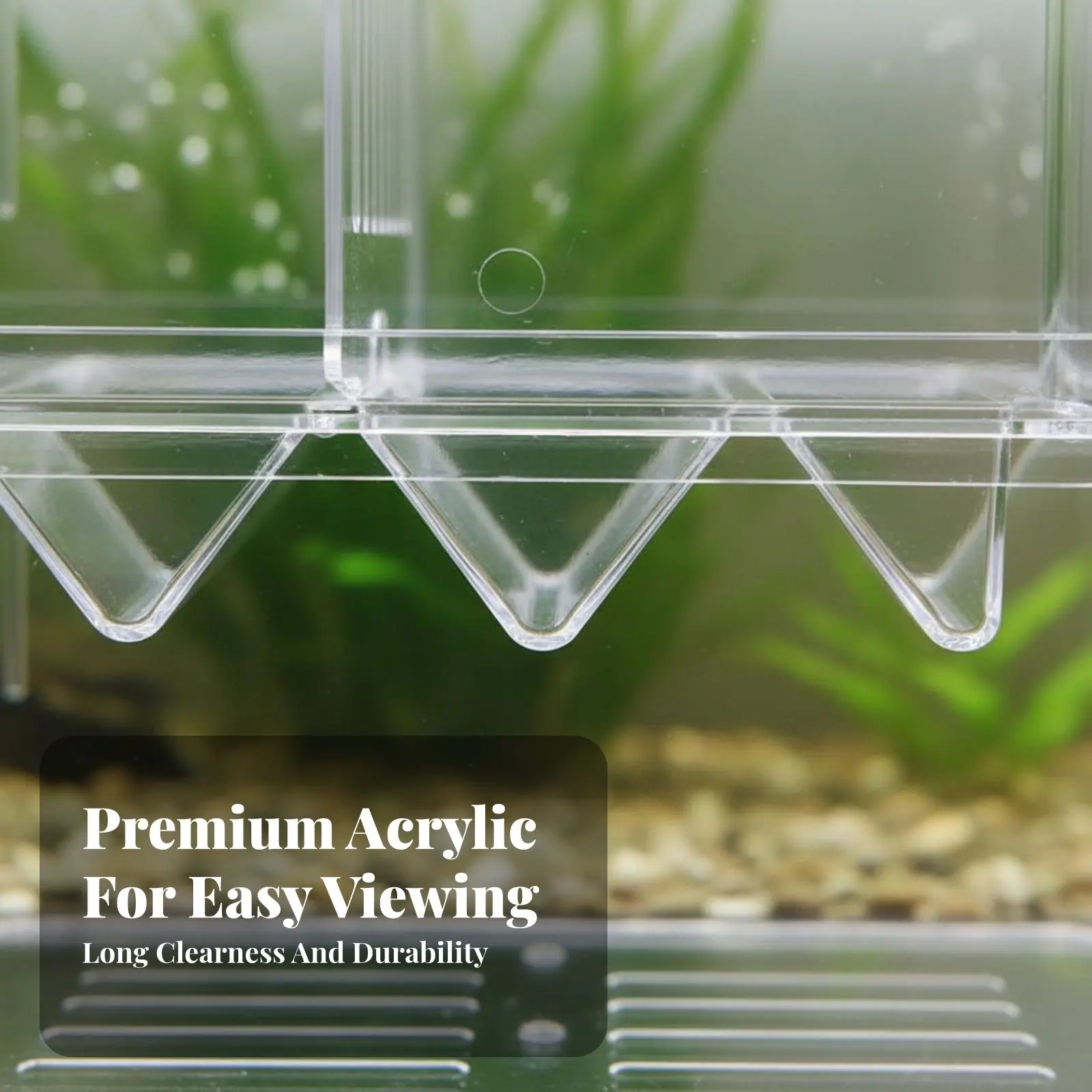 Double Tier Aquatic Hatchery High Clearness Aquatic Habitat Separation Box Buoyant Guppy Breeder Connects to Aeration Device