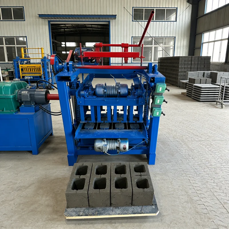 Hydraulic Automatic Small Hollow Block Making Machine Hydraulic Interlocking Mobile Small Scale Brick Making Machine