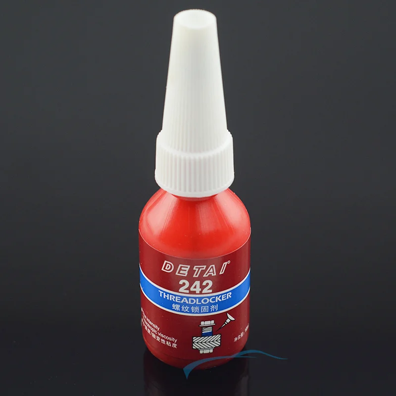 10ml Medium Strength Threadlocker Blue Threadlocker Adhesive 242 Fixed Quickly for Locking and Sealing of M6-M20 Thread