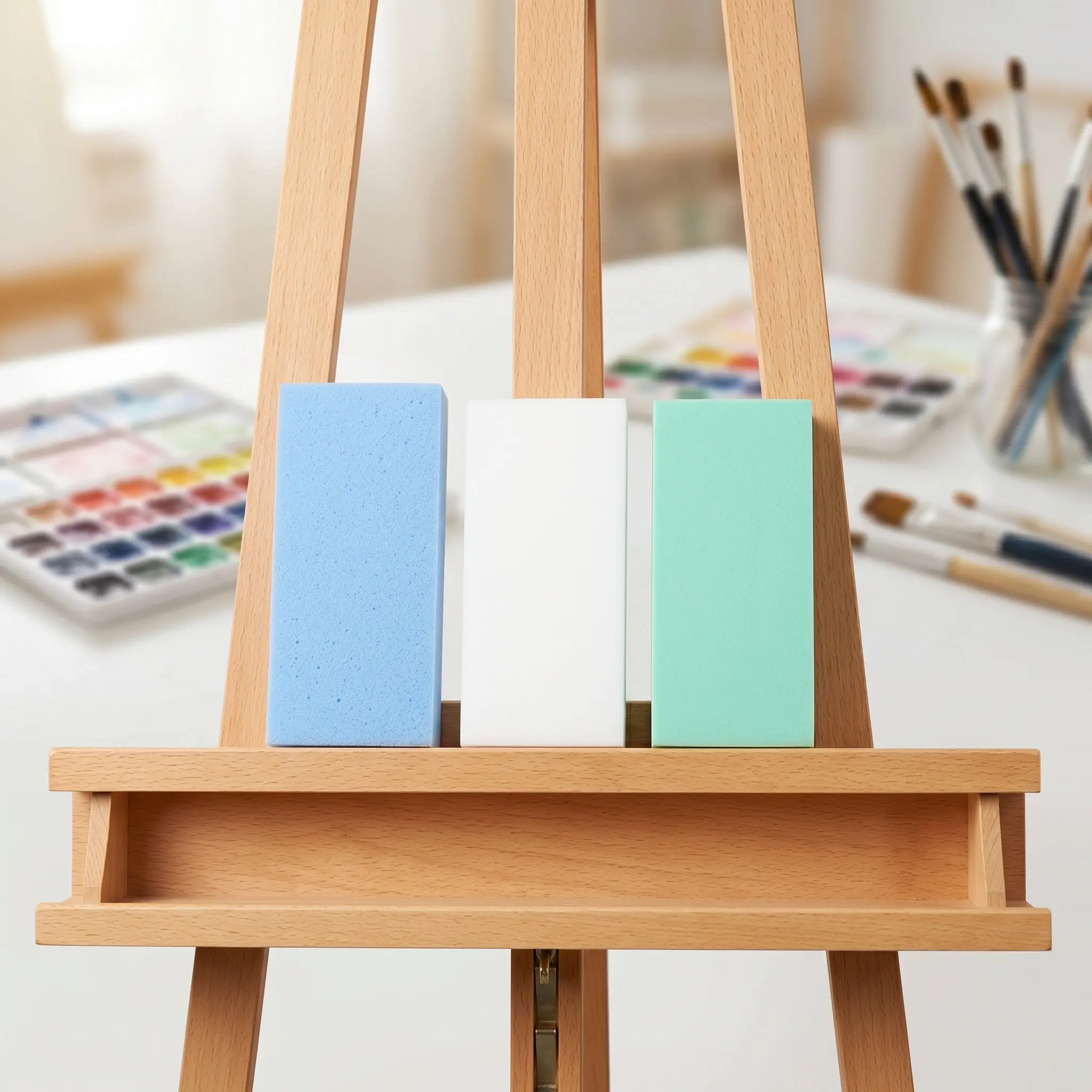3 pcs Art Water Absorbing Painting Sponge For Diy Graffiti Drawing Creative Tool Soft Reusable Durable Easy