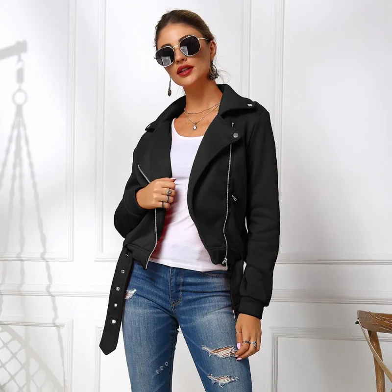 2023 New Autumn Fashion Women Thin Army Jacket cappotti Zipper Up Solid Casual Flight Top tunica Biker Coat Ladies Outwear Clothes
