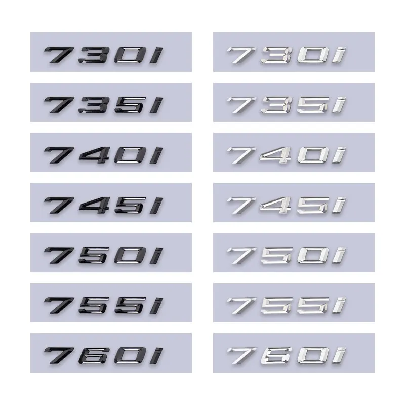 318i 320i 325i 328i 330i 335i trunk logo car stickers for 3 5 6 series e46 e90 e60 f10 f30 e92 rear boot displacement label