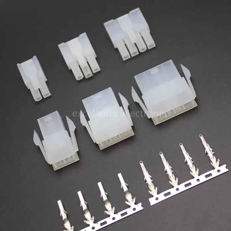 5557/5559 4.2mm Pitch Single Row Connector 2-5P Male Female Housing Terminal Kit for PC Graphics Card PCI-E Power Supply
