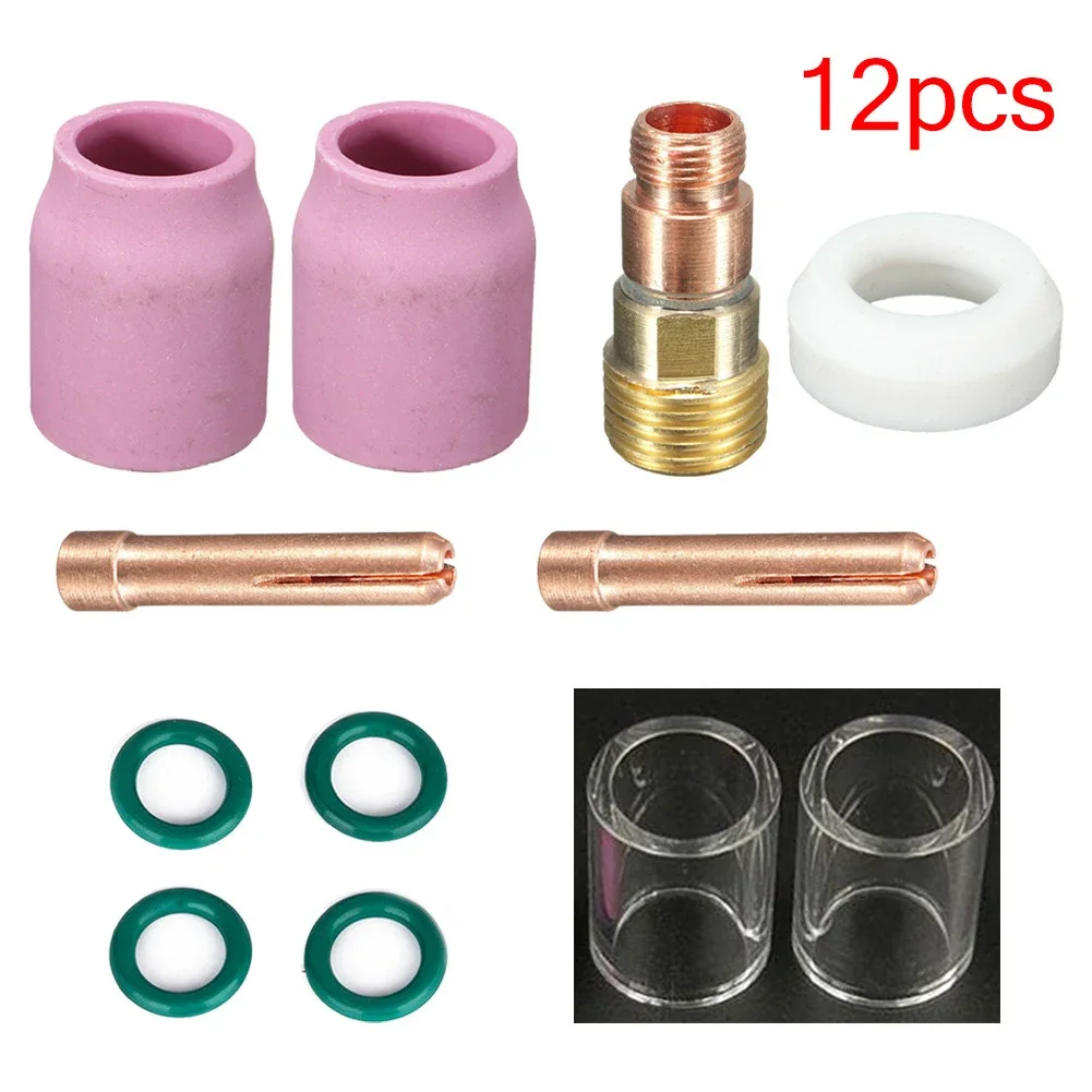 

Brand New TIG Welding Torch Gas Lens #10 Cups 10N24S Collets 18CGG Coaster High Quality Nozzle Cup 12.5mm 1/2"