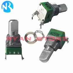 1PCS 100% New Original RD901F B20K Vertical Single Potentiometer RD901F B10K B100K B20K A250K Handle length Half Shaft 15MM 3Pin