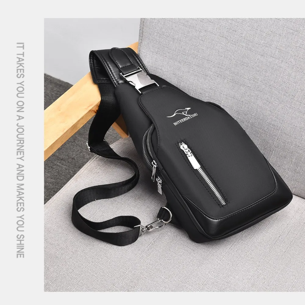 Men \'s Bag Casual Fashion USB Charging Cross-Border Trendy Shoulder Bag Outdoor Trendy Chest Bag Small Satchel Handbag