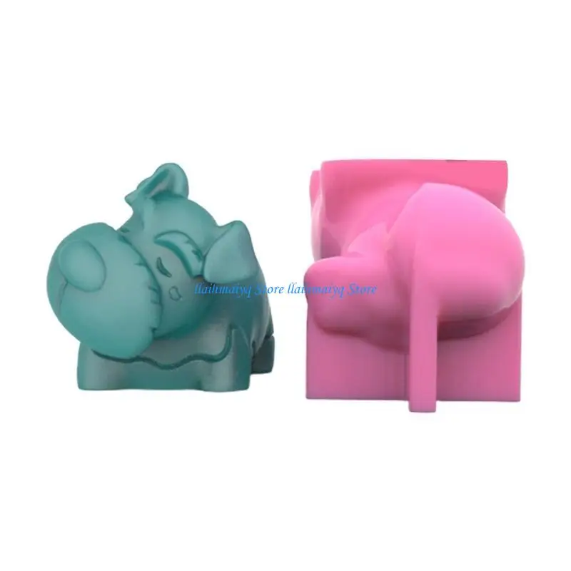 573B Handmade Dog Shaped Flower Pot Epoxy Resin Mold Succulents Potted Cement Pot Silicone Mould DIY Crafts Home Decorations