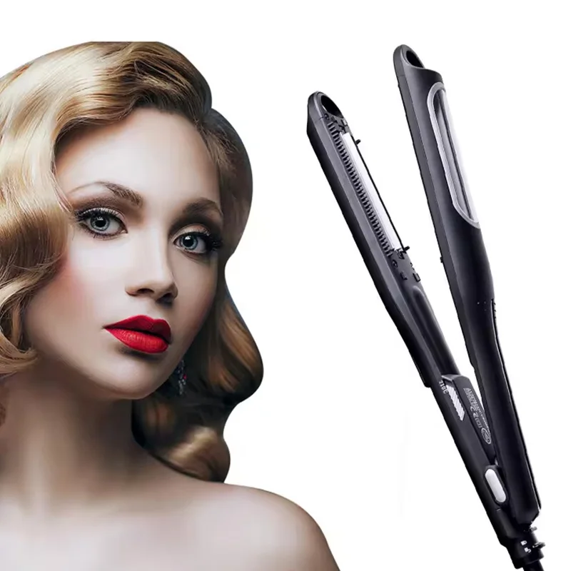 

Auto-Corrugated Wave Curler Ceramic Flat Iron with LED Temperature Display PTC Heater Electric Power Source Household Use